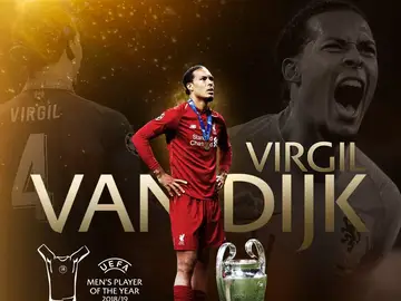 Van Dijk, mejor jugador de la UEFA Van Dijk, mejor jugador de la UEFA