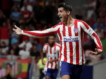Álvaro Morata, en un partido con el Atlético de Madrid Álvaro Morata, en un partido con el Atlético de Madrid