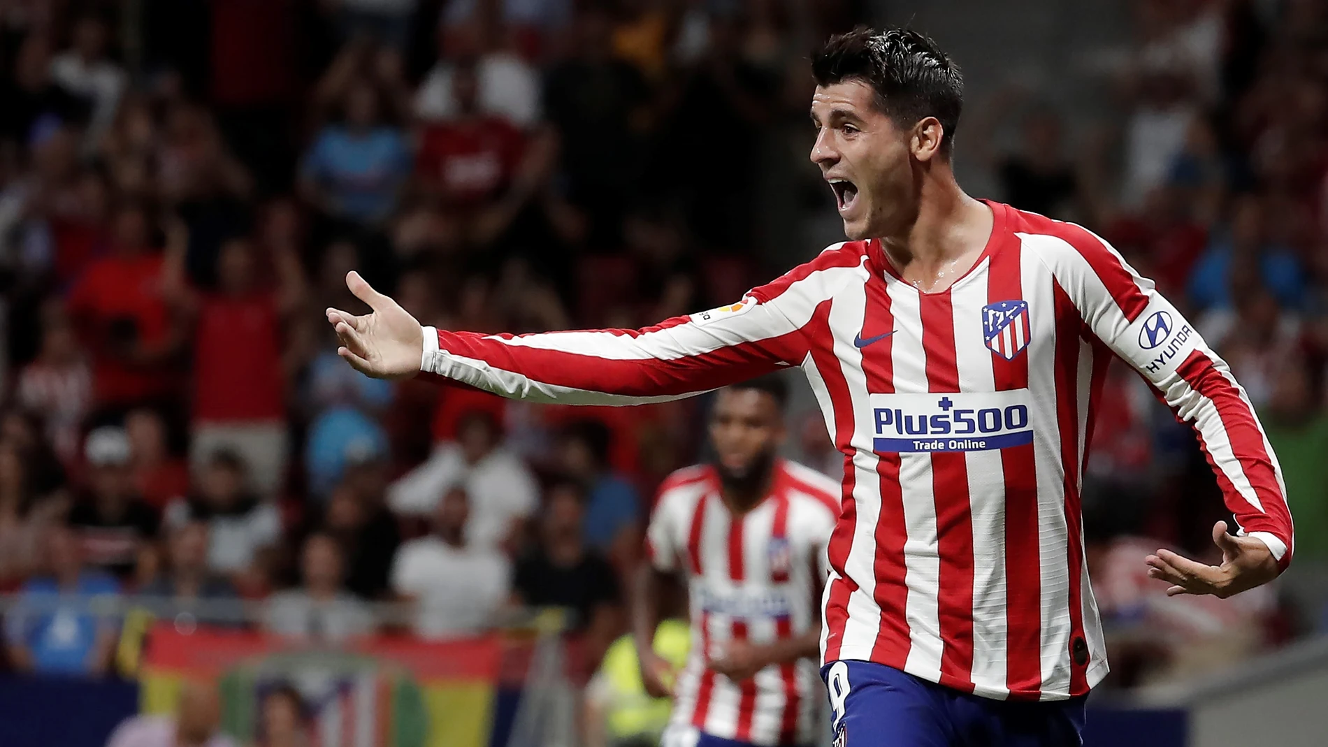 Álvaro Morata, en un partido con el Atlético de Madrid Álvaro Morata, en un partido con el Atlético de Madrid