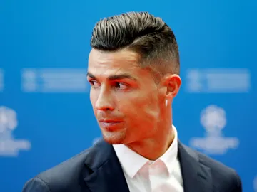Cristiano Ronaldo, en el sorteo de la fase de grupos de la Champions League Cristiano Ronaldo, en el sorteo de la fase de grupos de la Champions League