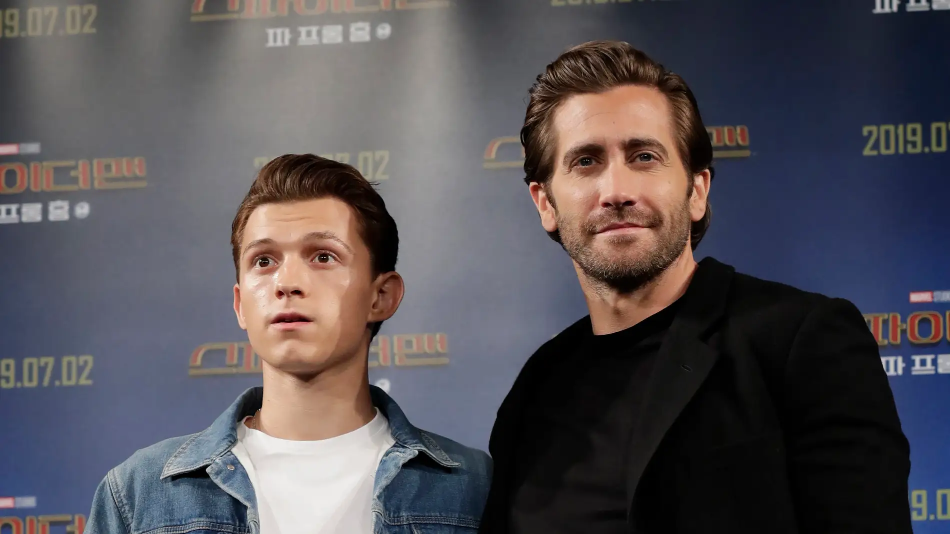 Tom Holland y Jake Gyllenhaal, protagonistas de 'SpiderMan: Lejos de Casa'