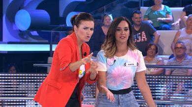 La suerte lleva a una concursante de '!Ahora caigo¡' a la trampilla central