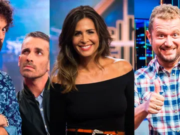 Juan y Damián, Nuria Roca y El Monaguillo, colaboradores de 'El Hormiguero 3.0' Juan y Damián, Nuria Roca y El Monaguillo, colaboradores de 'El Hormiguero 3.0'