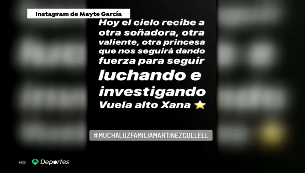 El conmovedor mensaje de Mayte García, mujer de Cañizares, tras la muerte de la hija de Luis Enrique: "Hoy el cielo recibe a otra soñadora"