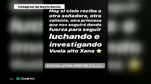 El conmovedor mensaje de Mayte García, mujer de Cañizares, tras la muerte de la hija de Luis Enrique: "Hoy el cielo recibe a otra soñadora" El conmovedor mensaje de Mayte García, mujer de Cañizares, tras la muerte de la hija de Luis Enrique: "Hoy el cielo recibe a otra soñadora"