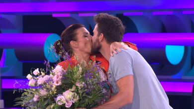 La emotiva despedida entre Silvia Abril y Mikel