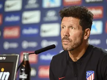 Simeone en rueda de prensa Simeone en rueda de prensa