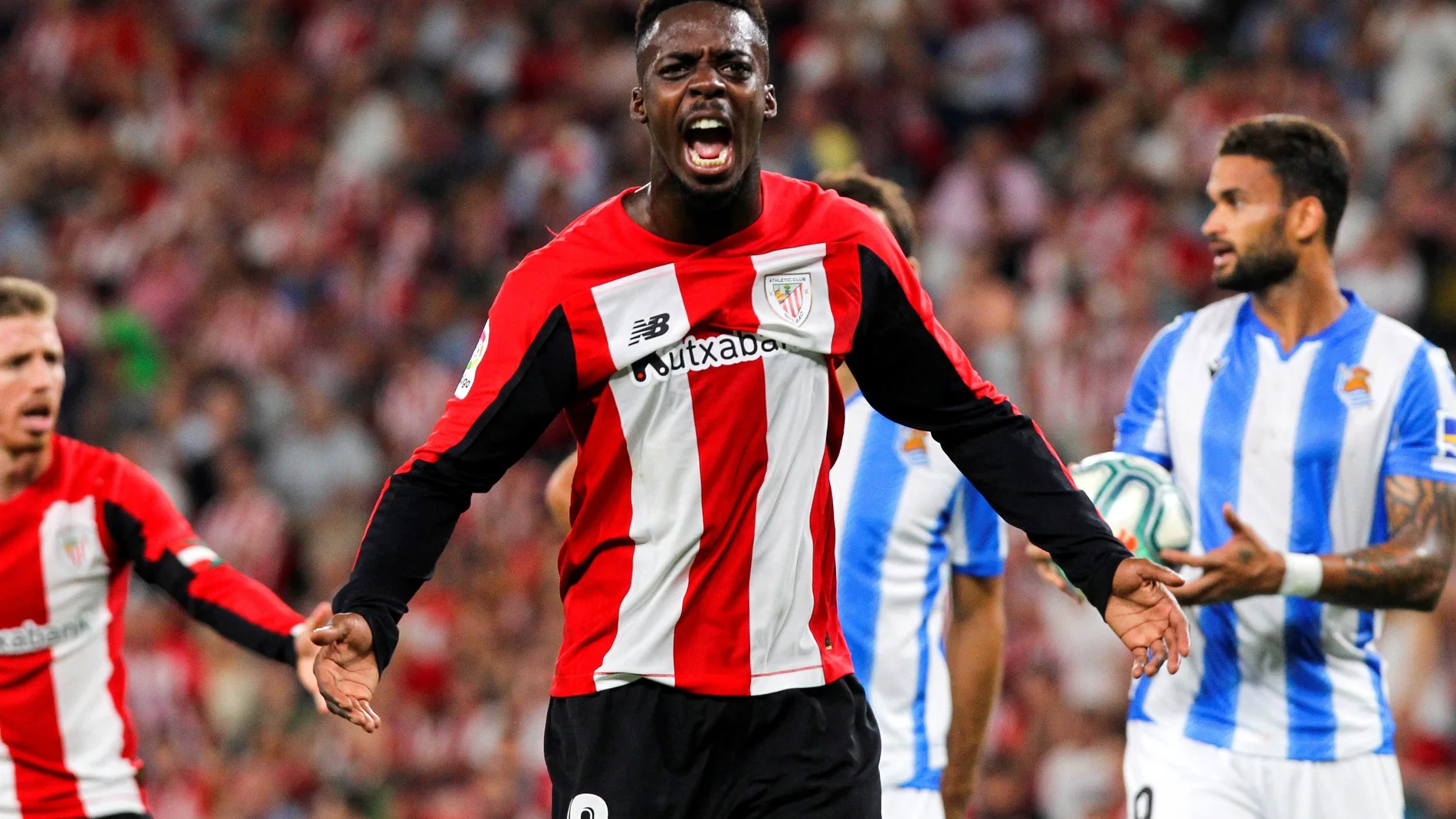 Iñaki Williams celebra su gol ante la Real Sociedad Iñaki Williams celebra su gol ante la Real Sociedad