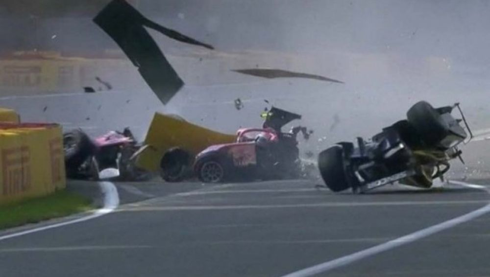 Espectacular accidente en la Fórmula 2