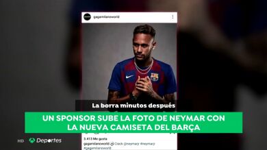 Nuevo guiño de Neymar: posa para una marca de relojes con la nueva equipación del Barça 
