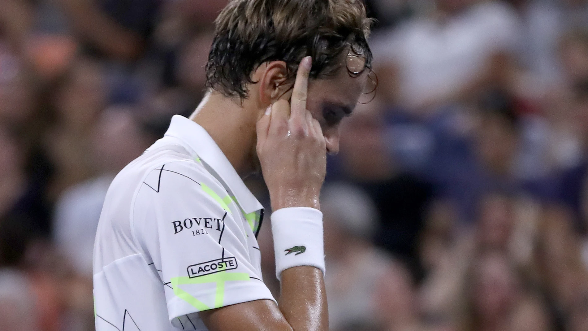 Medvedev saca la peineta al público durante el US Open Medvedev saca la peineta al público durante el US Open