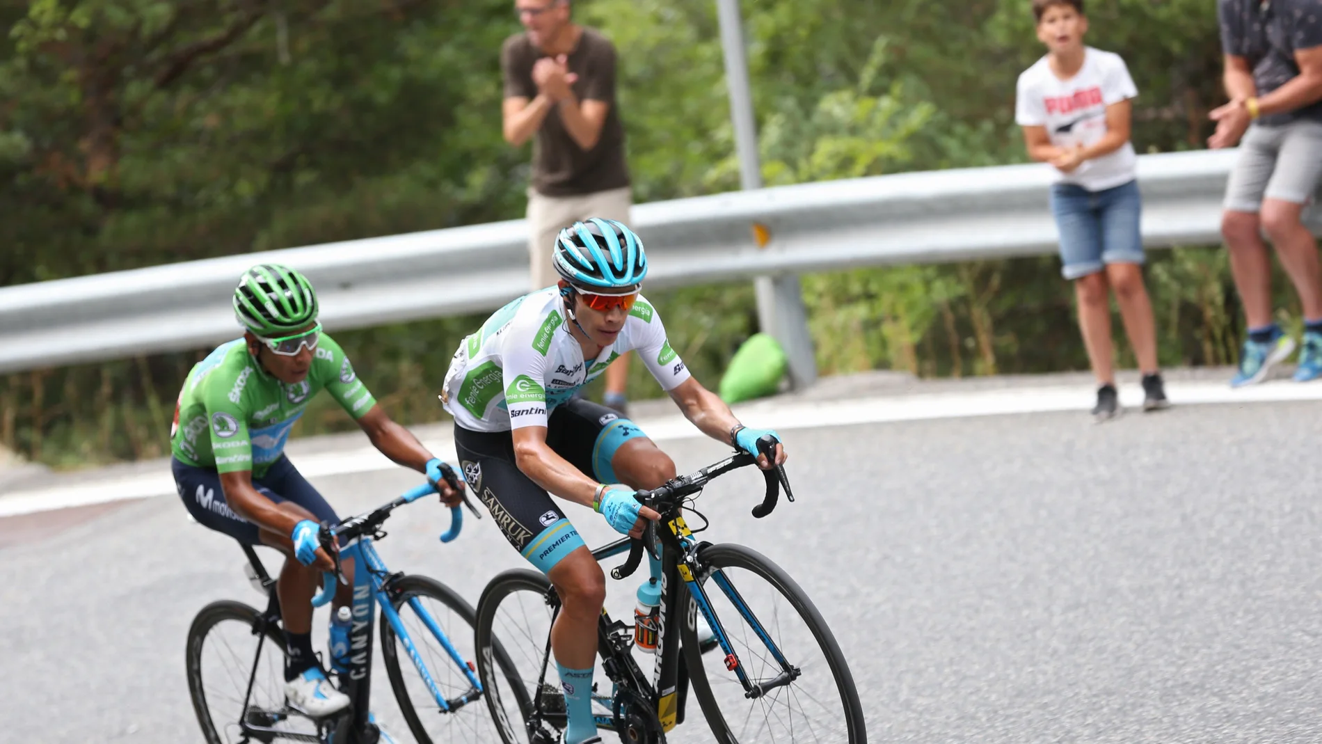 Nairo Quintana y 'Superman' López Nairo Quintana y 'Superman' López