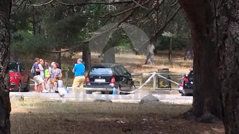 Lugar donde han encontrado el coche de Blanca Fernández Ochoa Lugar donde han encontrado el coche de Blanca Fernández Ochoa