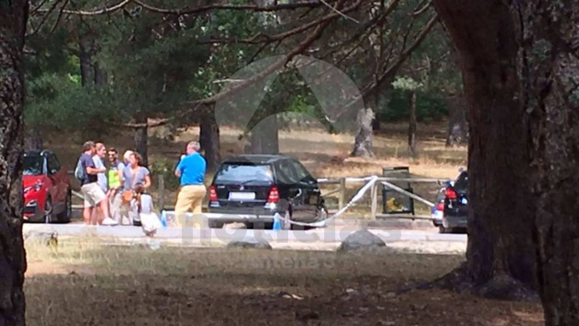 Lugar donde han encontrado el coche de Blanca Fernández Ochoa Lugar donde han encontrado el coche de Blanca Fernández Ochoa