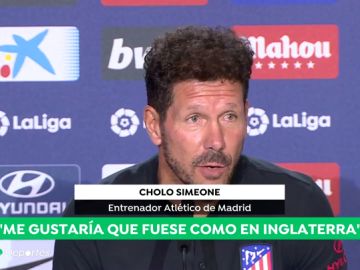 Simeone: "Me gustaría que el mercado fuese como en Inglaterra para empezar todos con la plantilla de la temporada"