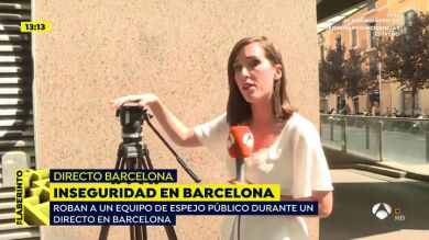 Un equipo de 'Espejo Público' sufre un robo en pleno directo en las calles de Barcelona 