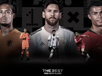 Los tres finalistas al premio 'The Best' Los tres finalistas al premio 'The Best'