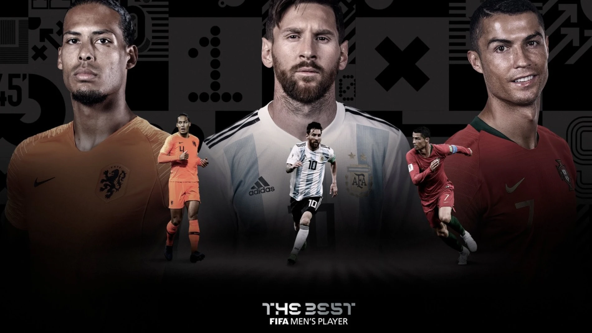 Los tres finalistas al premio 'The Best' Los tres finalistas al premio 'The Best'