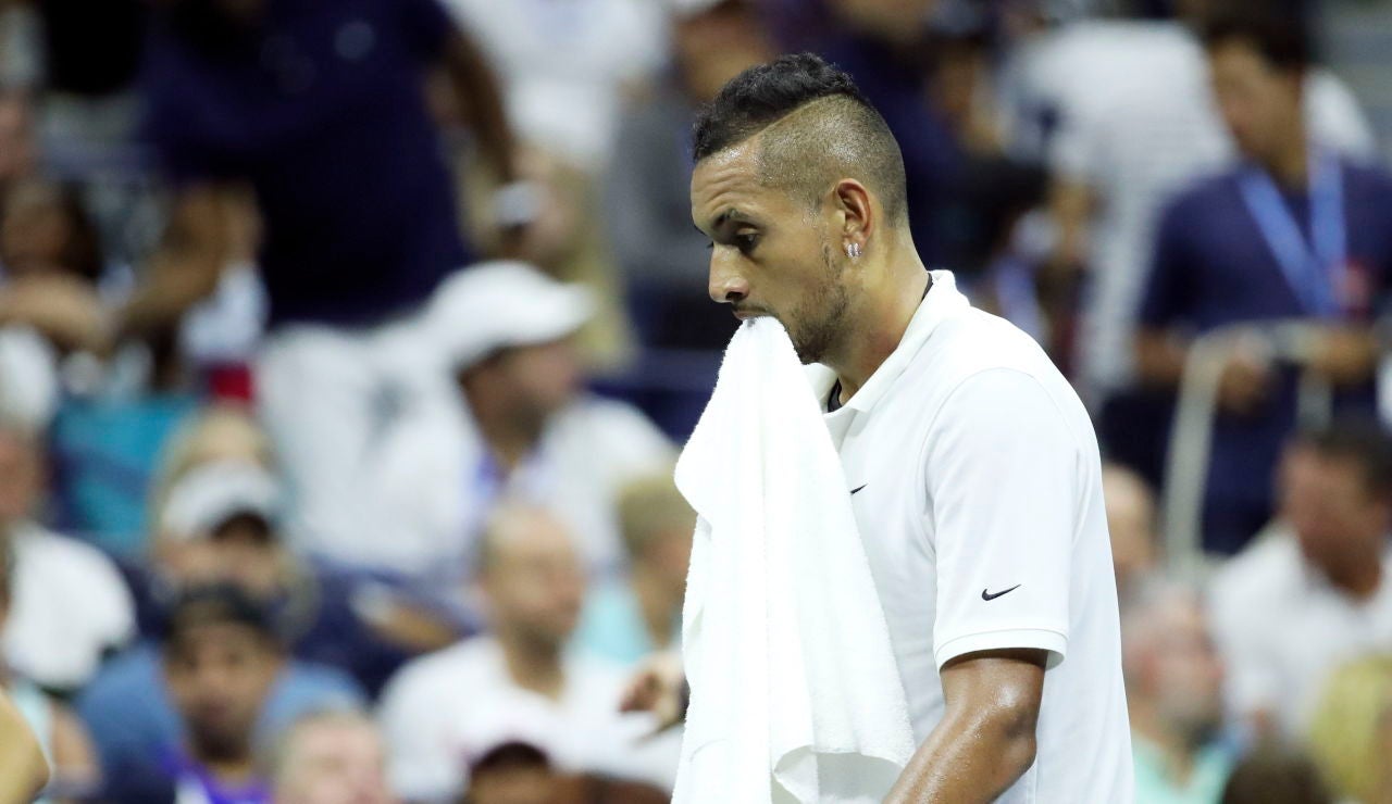 Nick Kyrgios, en acción en el US Open Nick Kyrgios, en acción en el US Open