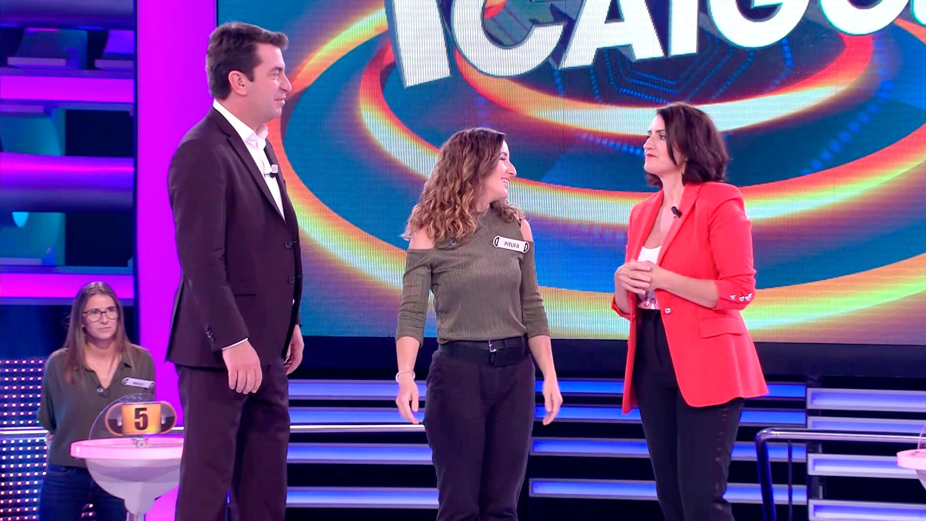 Silvia Abril y Arturo Valls en '¡Ahora caigo!'