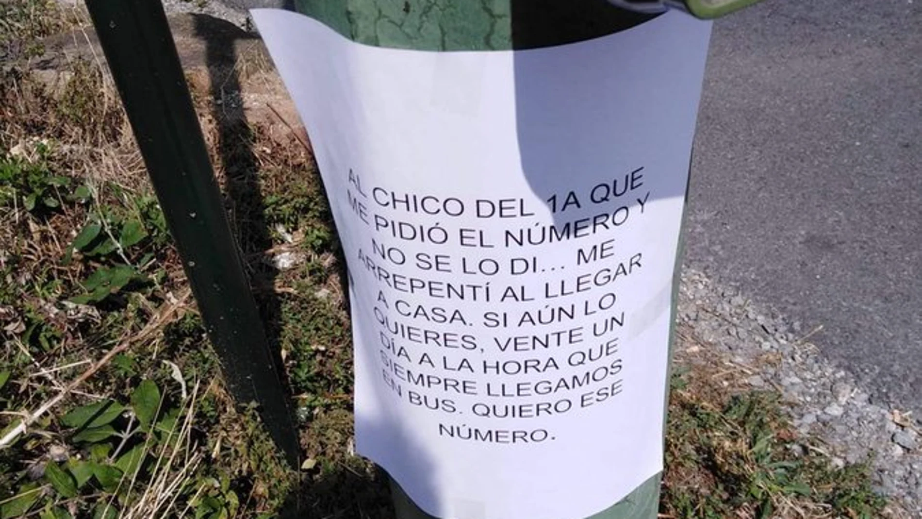 Declaración de amor en una marquesina Declaración de amor en una marquesina