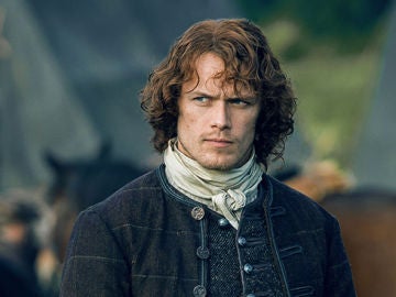 Sam Heughan como Jamie Fraser en 'Outlander'