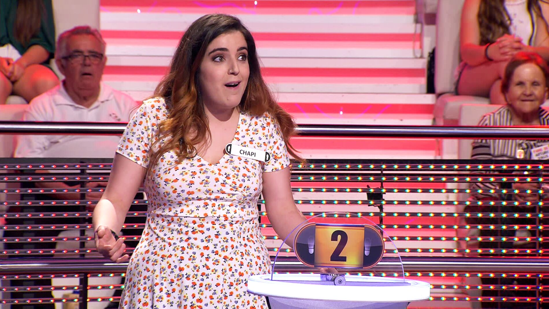 Chapi, la concursante de '¡Ahora caigo!' que imita a las gallinas