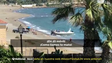 Amenazas a los bañistas en un desembarco de droga en una playa de Estepona: 