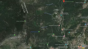 Distancia entre el aparcamiento y La Peñota Distancia entre el aparcamiento y La Peñota