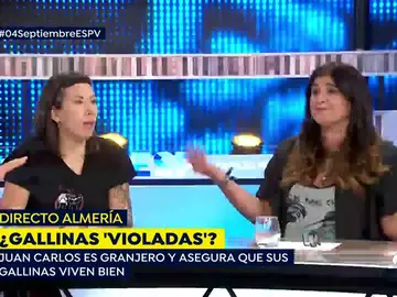 Rifirrafe entre Fanny de 'Almas veganas' y Juan Carlos, granjero Rifirrafe entre Fanny de 'Almas veganas' y Juan Carlos, granjero