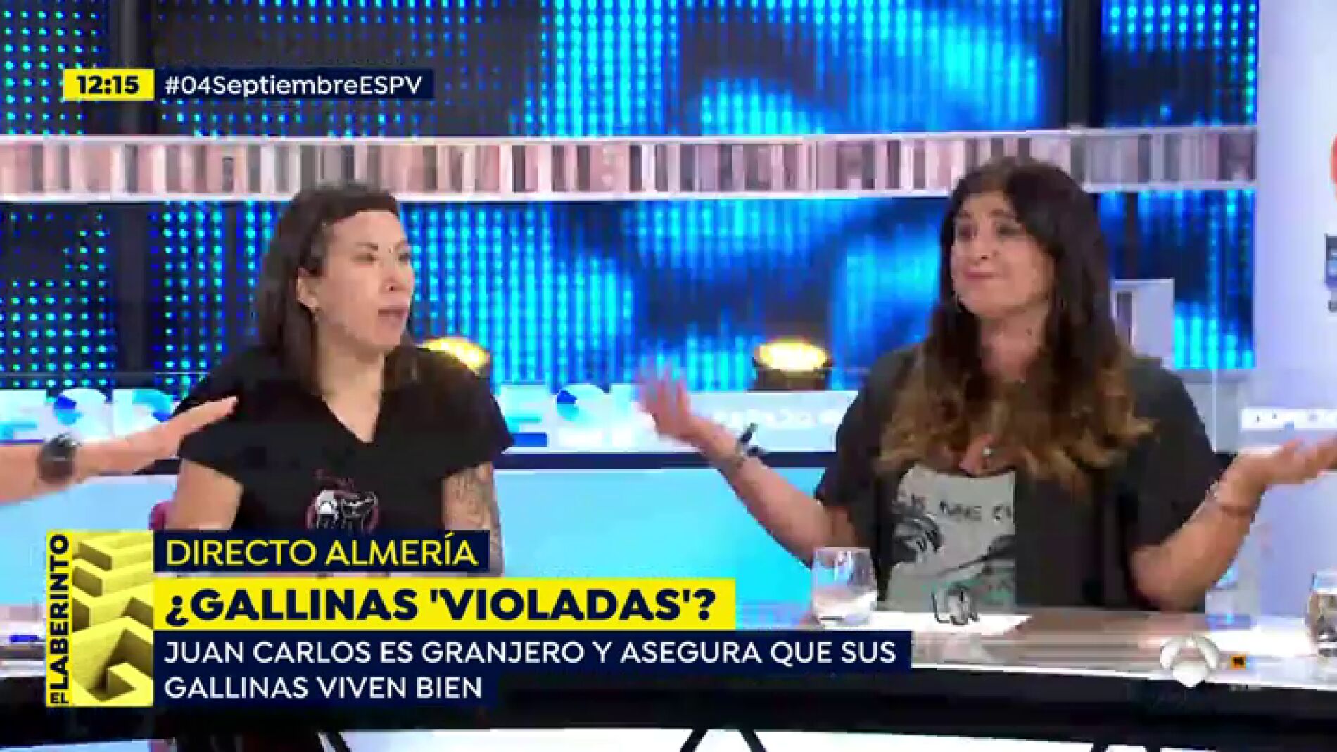 Rifirrafe entre Fanny de 'Almas veganas' y Juan Carlos, granjero
