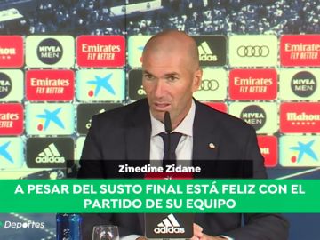 Zinedine Zidane con buenas sensaciones: "Conseguimos tres puntos con juego, goles y entrega"