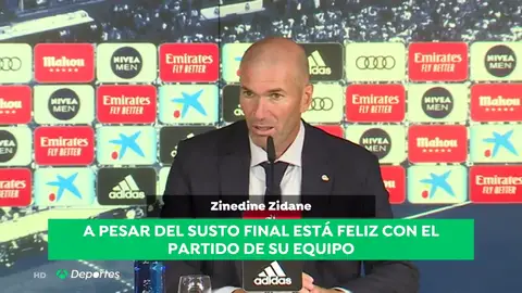 Zinedine Zidane con buenas sensaciones: "Conseguimos tres puntos con juego, goles y entrega" Zinedine Zidane con buenas sensaciones: "Conseguimos tres puntos con juego, goles y entrega"