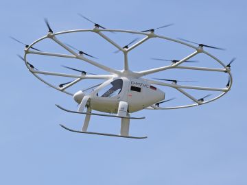 Volocopter prueba su prototipo de taxi volador en zona urbana de Alemania