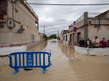 Zona afectada en Murcia tras el paso de la gota fría.