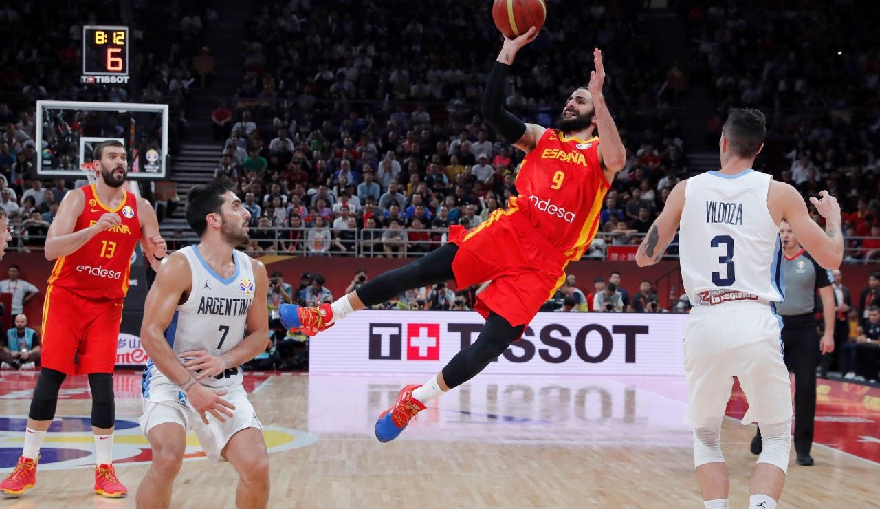 Ricky Rubio durante la final del Mundial de Baloncesto Ricky Rubio durante la final del Mundial de Baloncesto