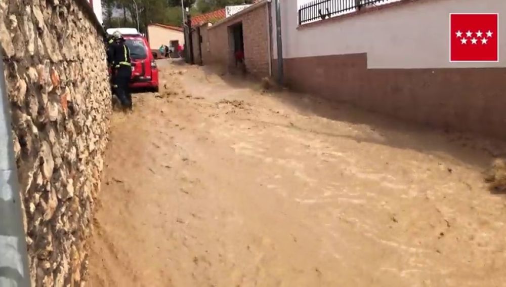  Arganda del Rey vuelve a sufrir las consecuencias de la DANA con una gran tormenta