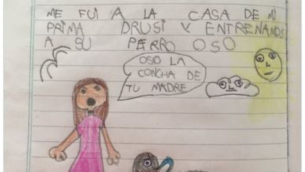 La noticia periodística de una niña de seis años