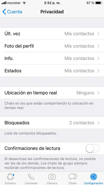 1º paso para ocultar foto de perfil de whatsapp 1º paso para ocultar foto de perfil de whatsapp