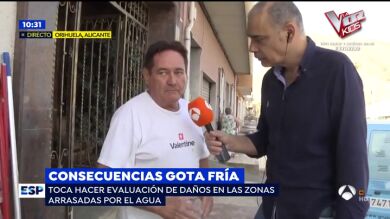 Paco, el vecino de Orihuela indignado con los políticos tras la gota fría: 