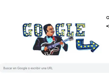 'Doodle' de Google en honor al 'Rey del Blules' 'Doodle' de Google en honor al 'Rey del Blules'