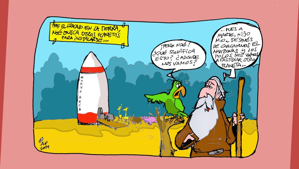 El cambio climático, en la viñeta de Afredo Boto-Hervás