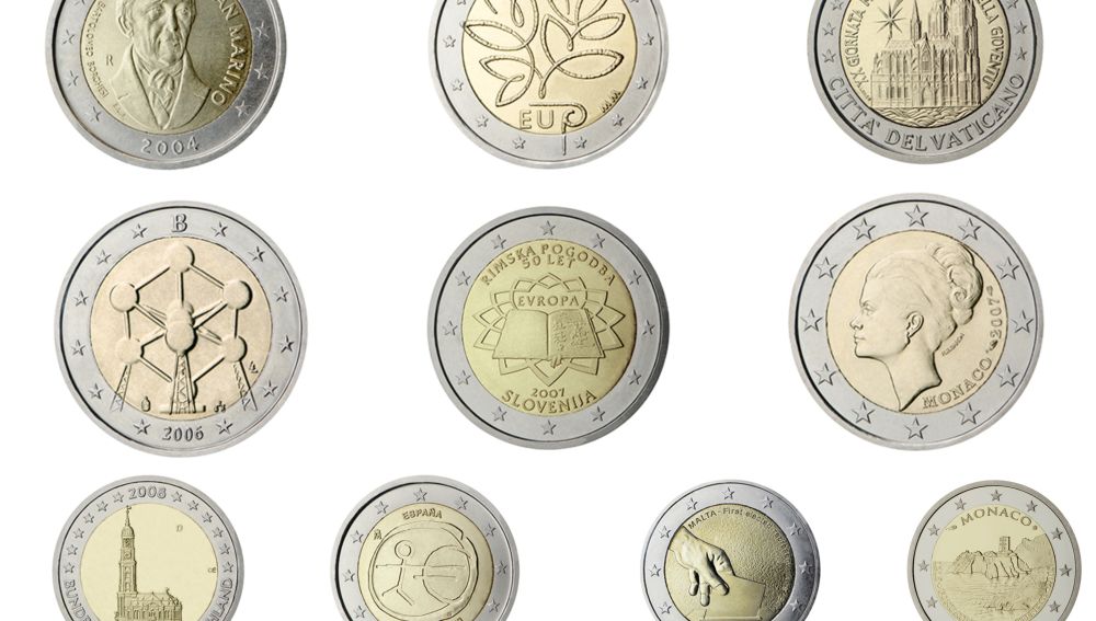 Monedas conmemorativas de dos euros 