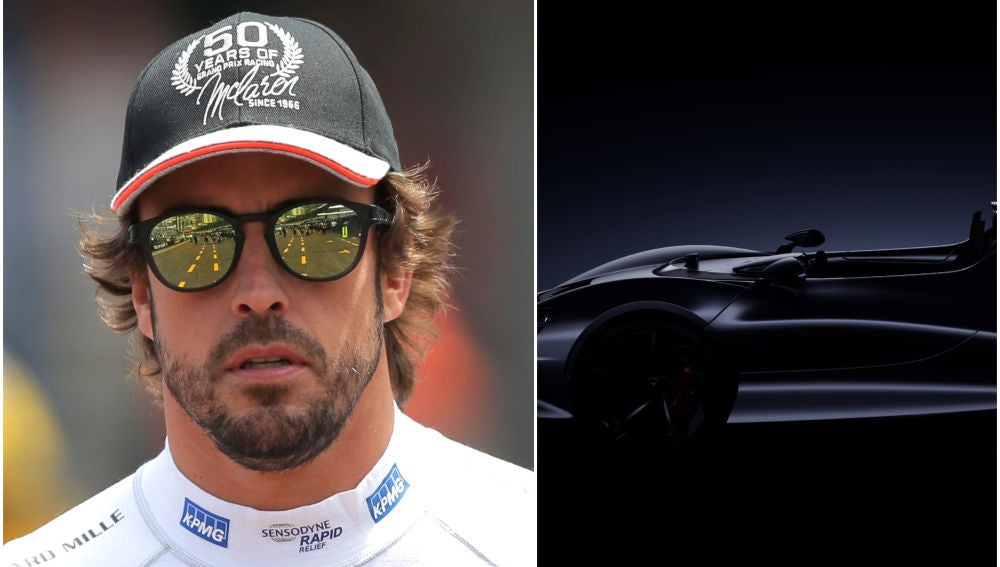 Fernando Alonso y el nuevo McLaren de calle