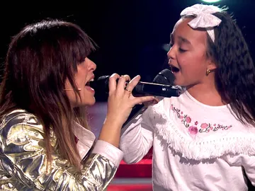 Vanesa Martín y Manuela Gómez cantan ‘Aún no te has ido’ en las Audiciones a ciegas de ‘La Voz Kids’ Vanesa Martín y Manuela Gómez cantan ‘Aún no te has ido’ en las Audiciones a ciegas de ‘La Voz Kids’