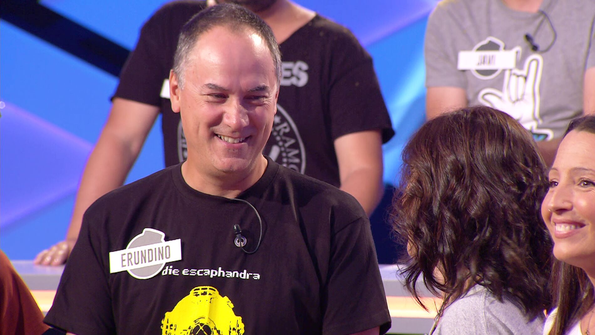La divertida broma que las 'Argonautas' han hecho sobre Erundino, miembro de 'Los Lobos', en '¡Boom!'