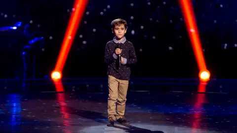 Daniel García canta ‘El patio’ en las Audiciones a ciegas de ‘La Voz Kids’ Daniel García canta ‘El patio’ en las Audiciones a ciegas de ‘La Voz Kids’