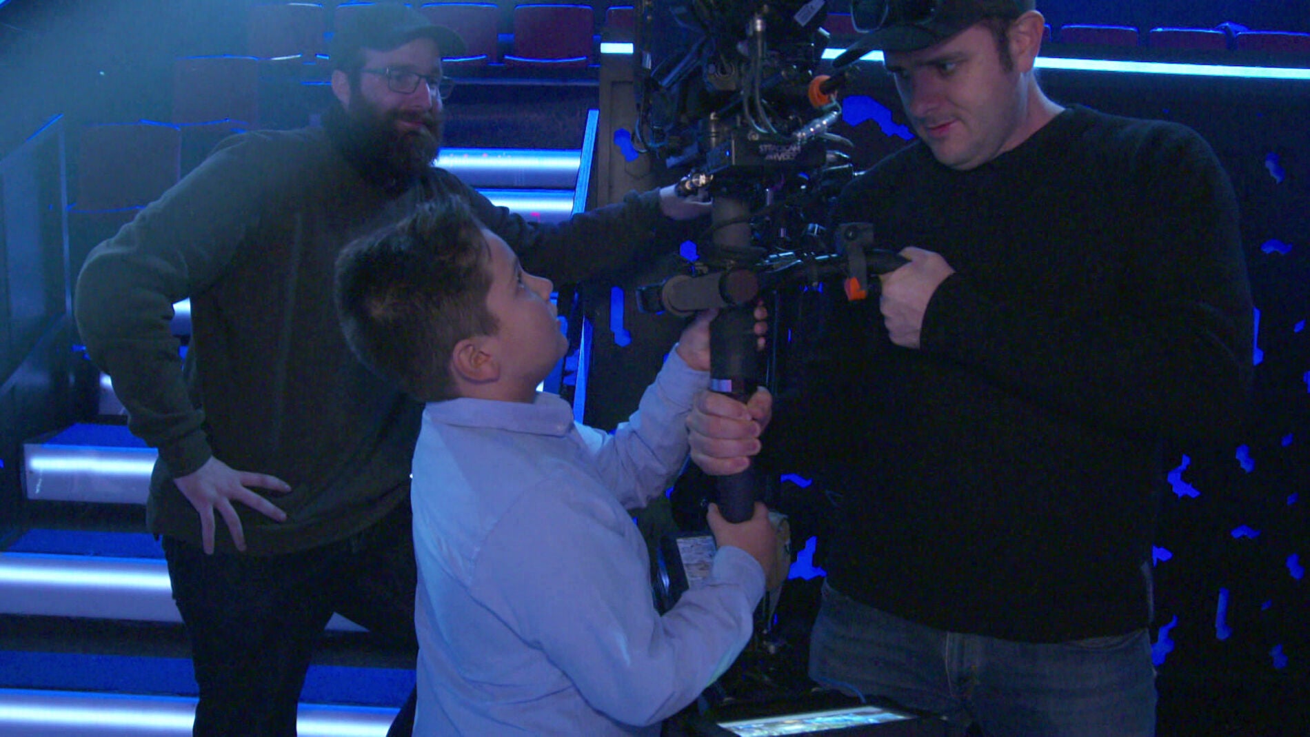 Los niños alucinan con el plató de ‘La Voz Kids’