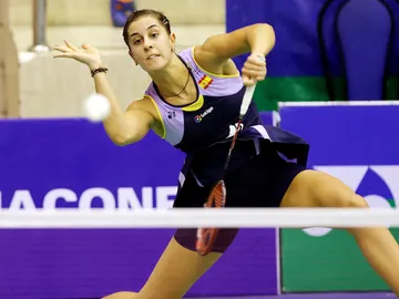 Carolina Marín, durante un partido Carolina Marín, durante un partido