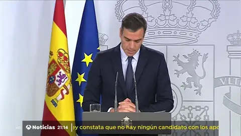 Los argumentos de Pedro Sánchez para ir a elecciones el 10 de Noviembre Los argumentos de Pedro Sánchez para ir a elecciones el 10 de Noviembre